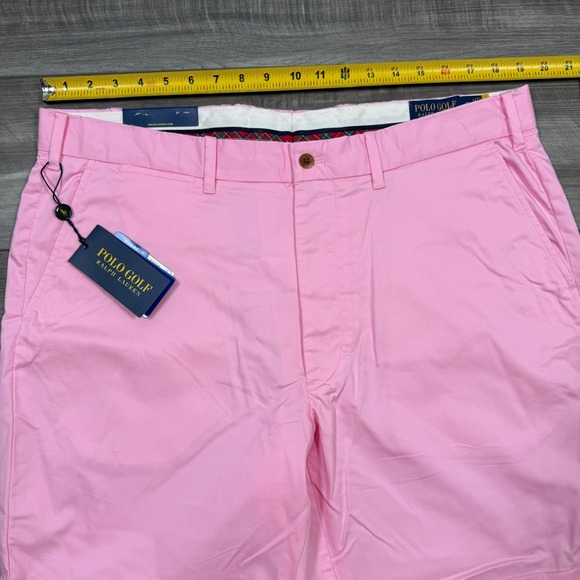 Polo Golf Ralph Lauren Men's Tailored Fit Pink Shorts Size 38 Stretch NWT - Picture 3 of 7